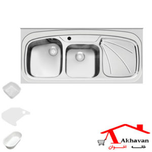 سینک ظرفشویی روکار کد 25sd اخوان - خانه اخوان