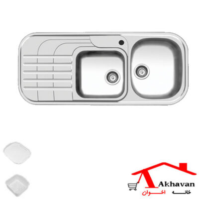 سینک ظرفشویی توکار کد 72 اخوان - خانه اخوان