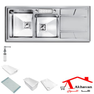 سینک ظرفشویی توکار کد 302 اخوان