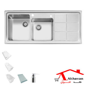 سینک ظرفشویی توکار کد 304 اخوان - خانه اخوان