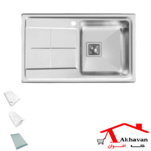 سینک ظرفشویی توکار تک لگنه کد 312 اخوان