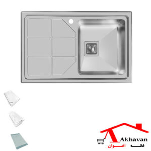 سینک ظرفشویی توکار تک لگنه کد 316 اخوان