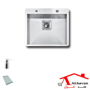 سینک ظرفشویی توکار تک لگنه کد 342 اخوان