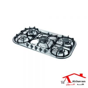 گاز رومیزی استیل 5 شعله کد Gi85 اخوان