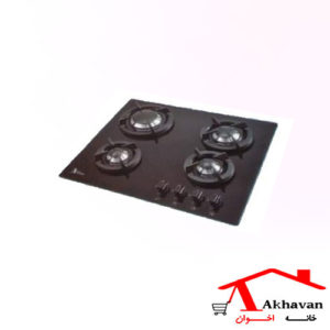 گاز رومیزی شیشه ای 4 شعله کد V28 اخوان