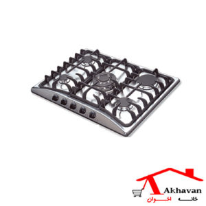 گاز رومیزی استیل 5 شعله کد G44 اخوان