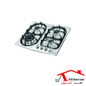 گاز رومیزی استیل 4 شعله کد V11 اخوان