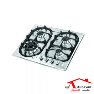 گاز رومیزی استیل 4 شعله کد V11 اخوان