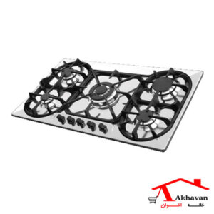 گاز رومیزی استیل 5 شعله کد G89 اخوان