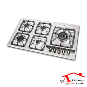 گاز رومیزی استیل 5 شعله کد Gi145s اخوان