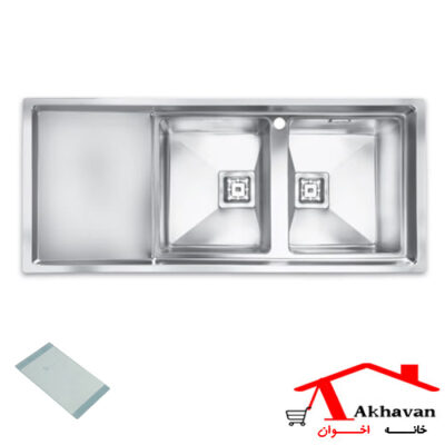 سینک ظرفشویی توکار کد 604S اخوان