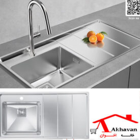 تصویری از سینک ظرفشویی توکار کد 321 اخوان